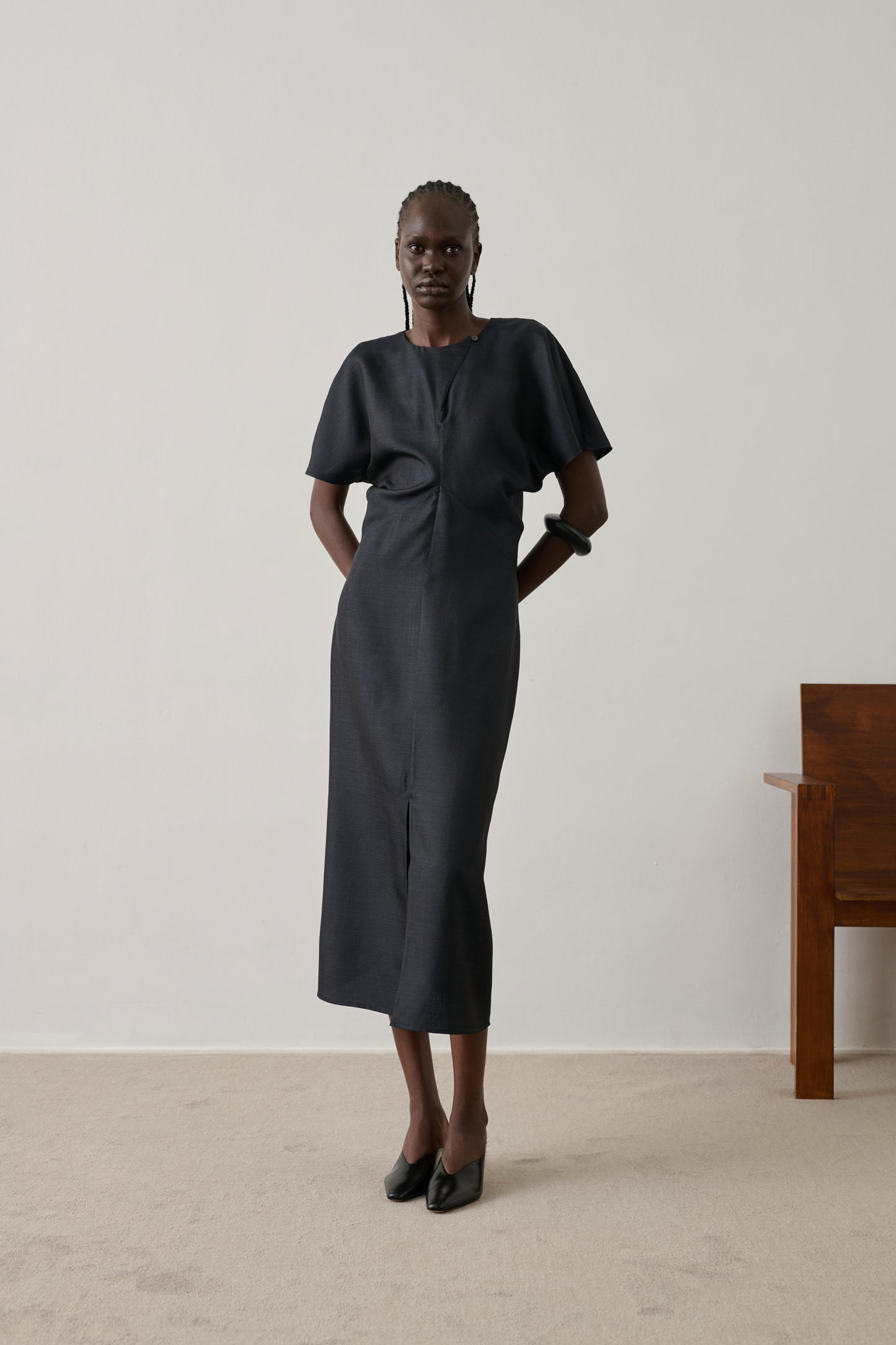 Robe Ella - Noir - Soie - Femme