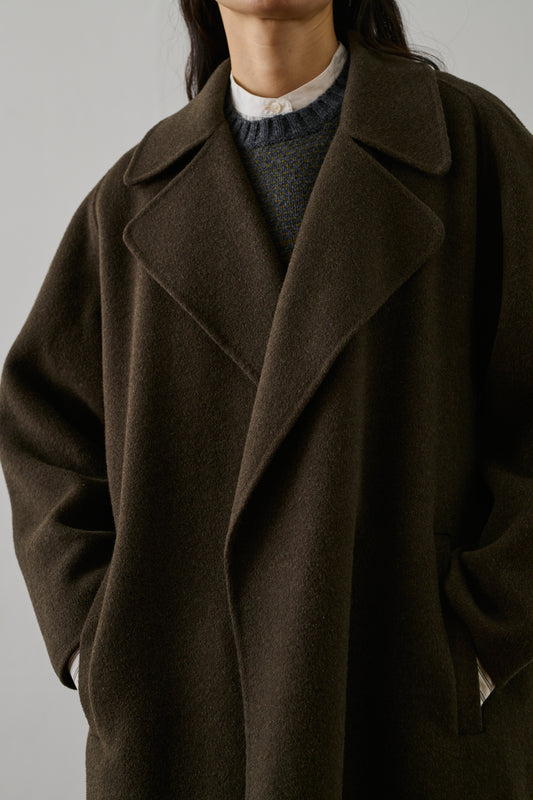 Manteau Harvard - Kaki Brun - Laine - Femme