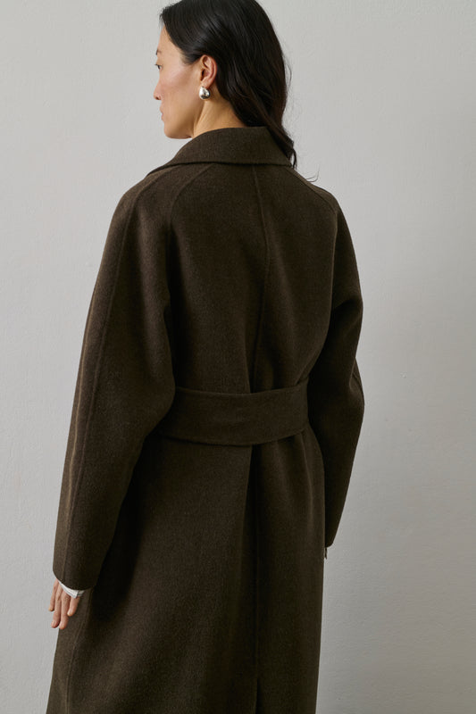 Manteau Harvard - Kaki Brun - Laine - Femme