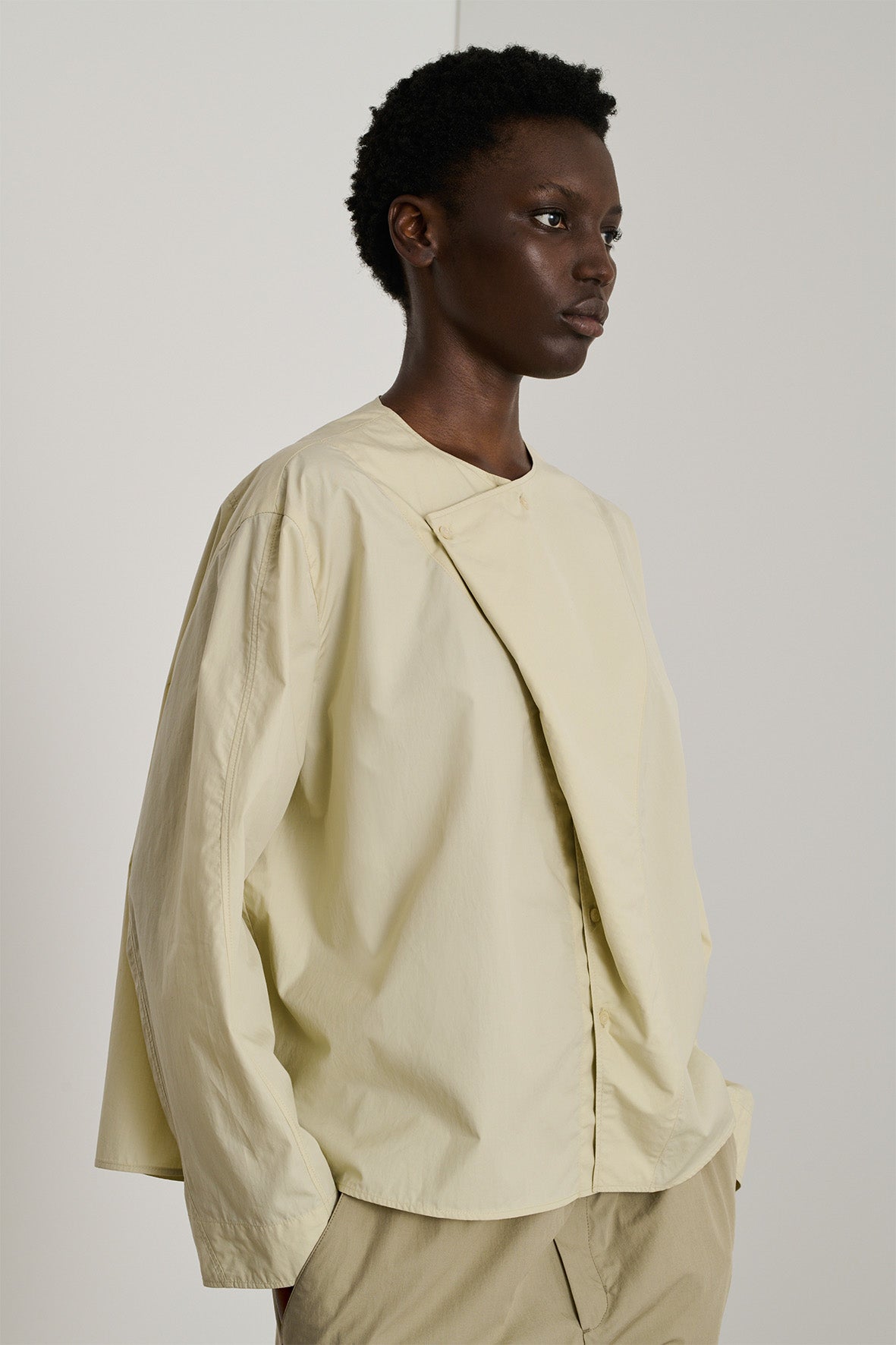 Blouse Antoine - Mastic - Coton - Femme vue 4