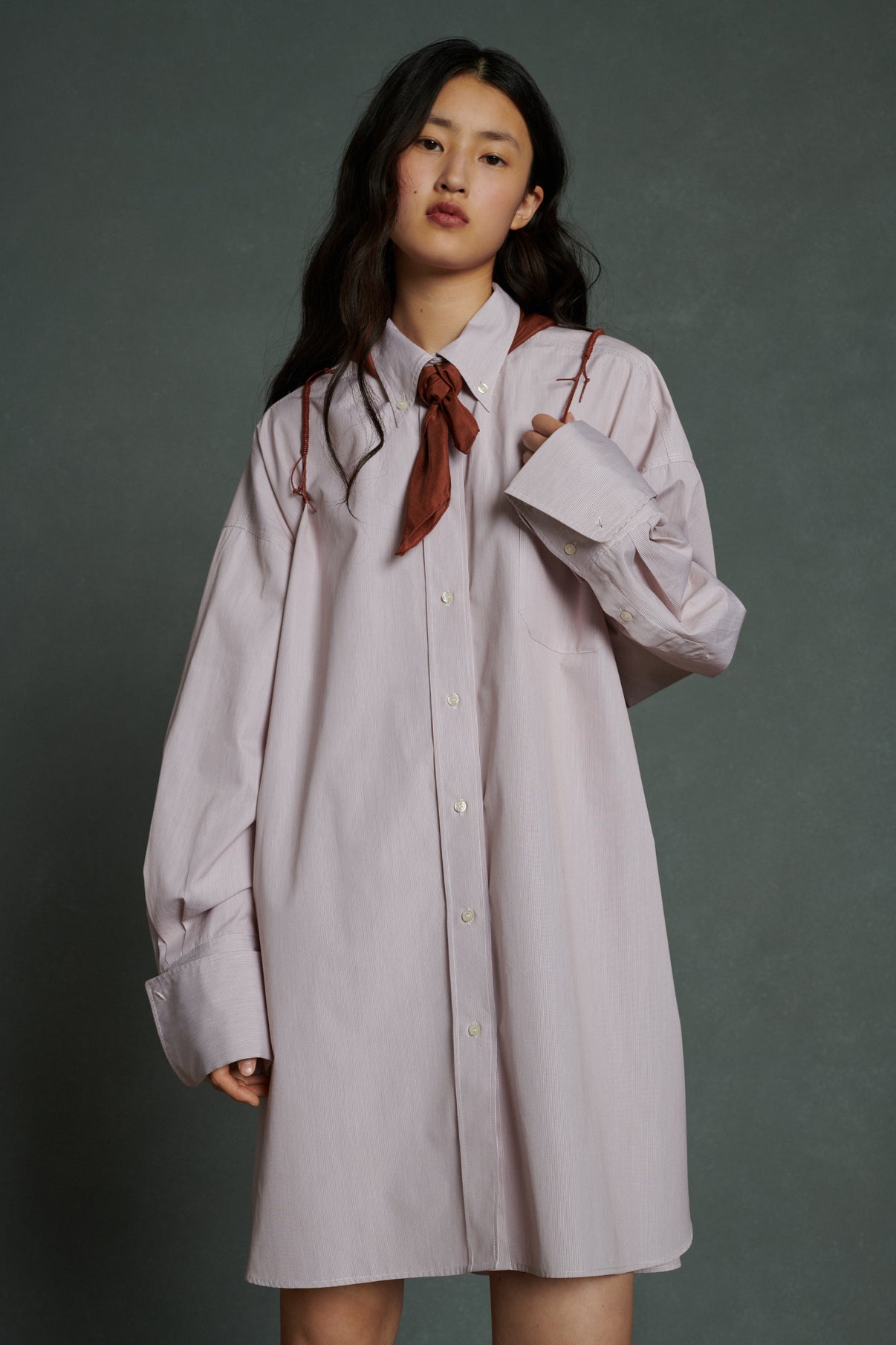 Robe Autriche - Marron/Écru - Coton - Femme vue 1