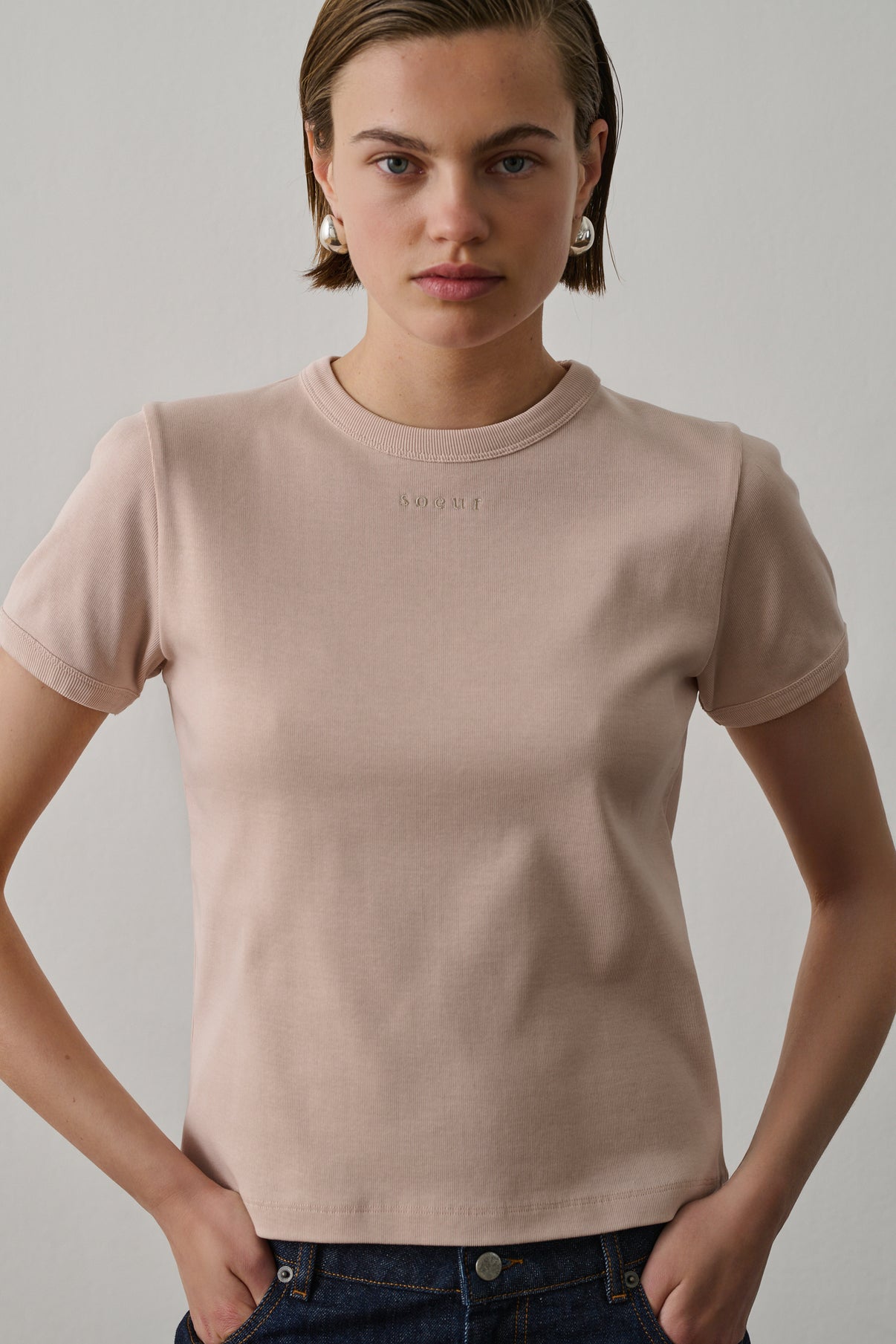 Tee-Shirt Aristide - Rose Pâle - Coton - Femme vue 2