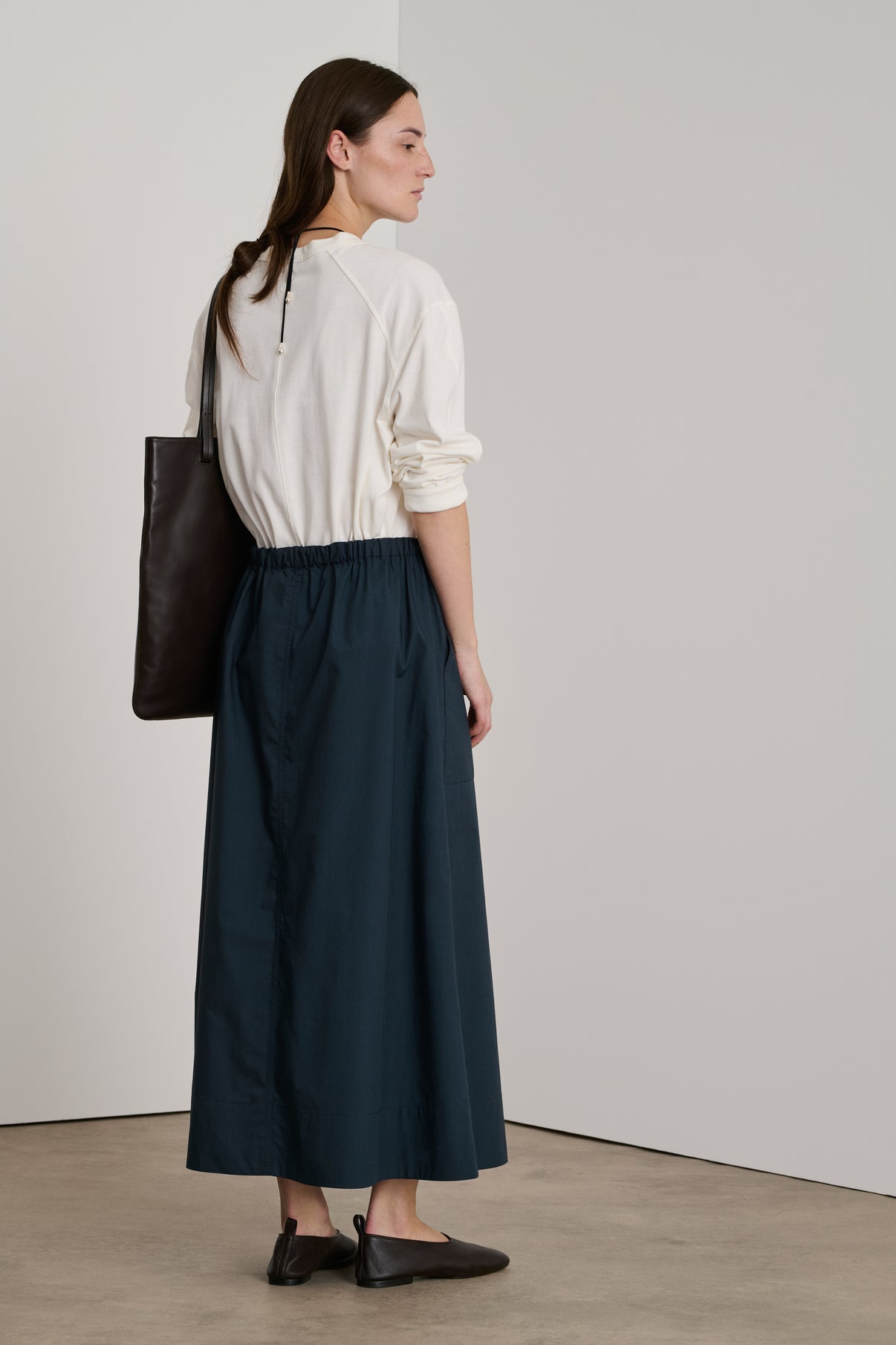 Jupe Agadir - Bleu Nuit - Coton - Femme vue 3