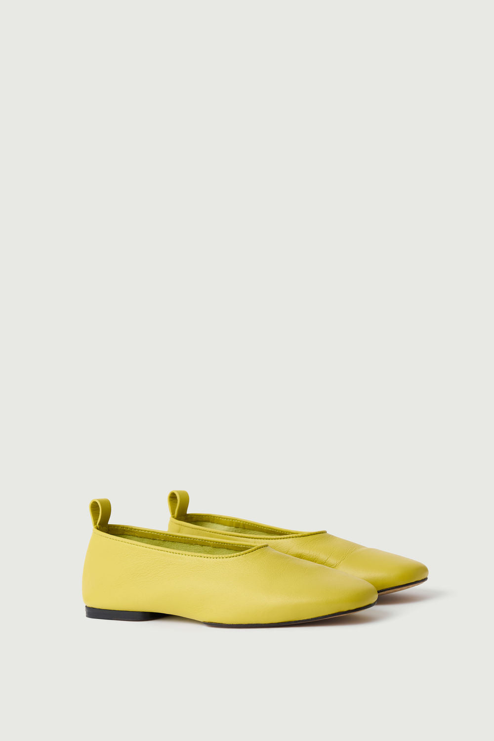 Ballerines Bala - Jaune Néon - Cuir - Femme vue 5