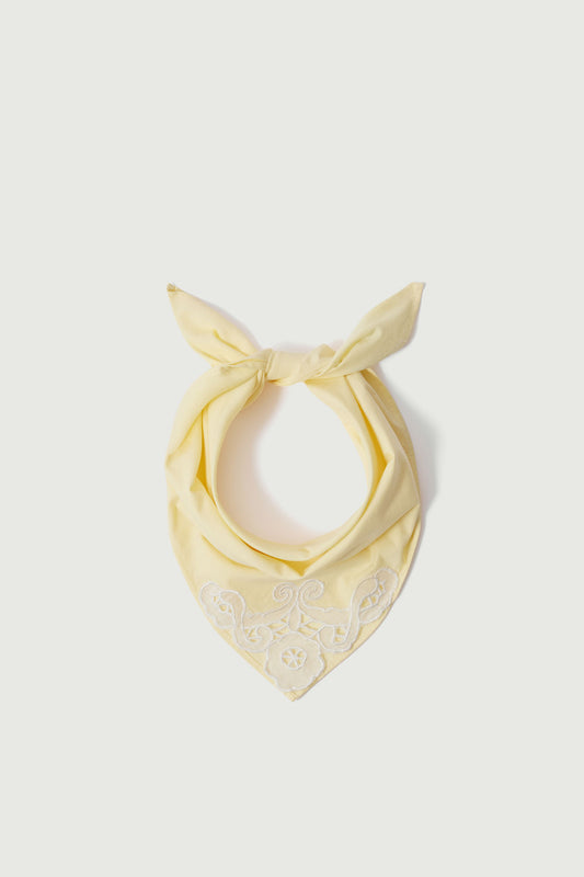 Foulard Hinaya - Jaune Pâle - Coton - Femme